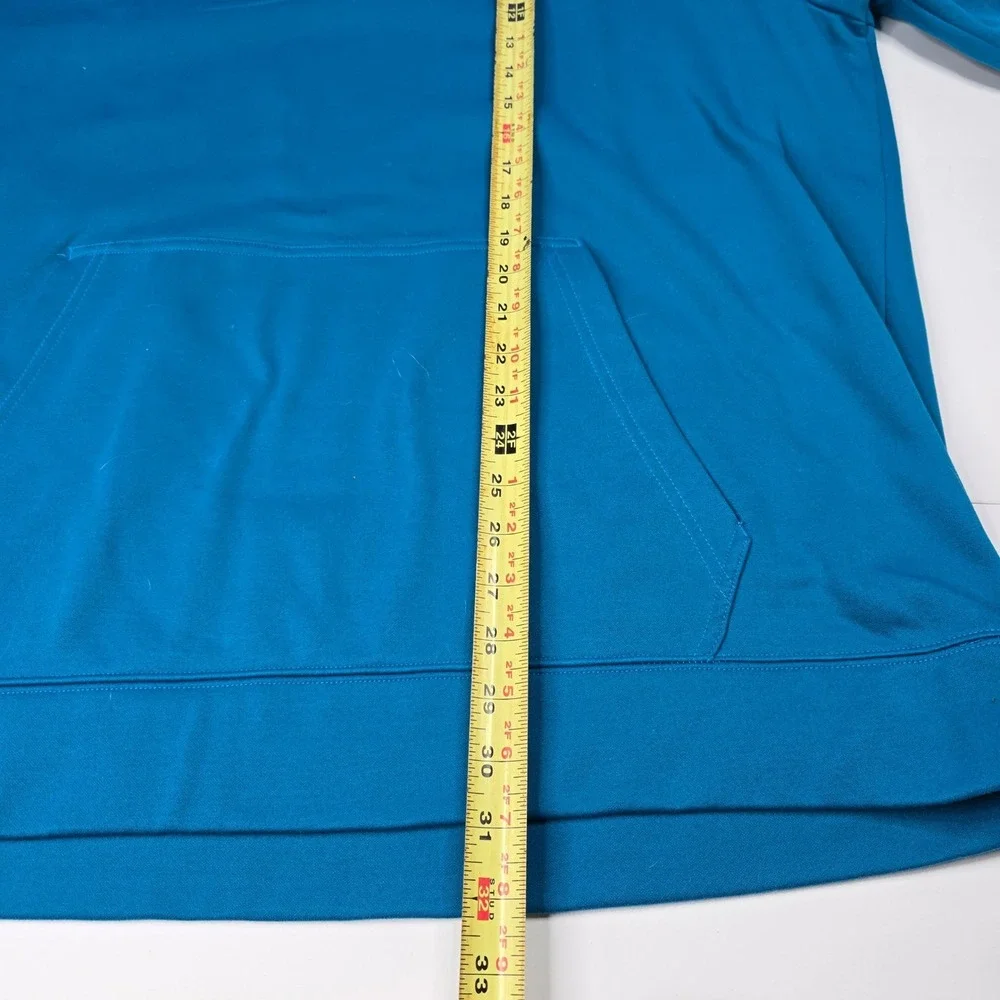 The North Face‎ Mens Hoodie Blue XXL Pullover Logo Pocket Fleece Lined Outdoor